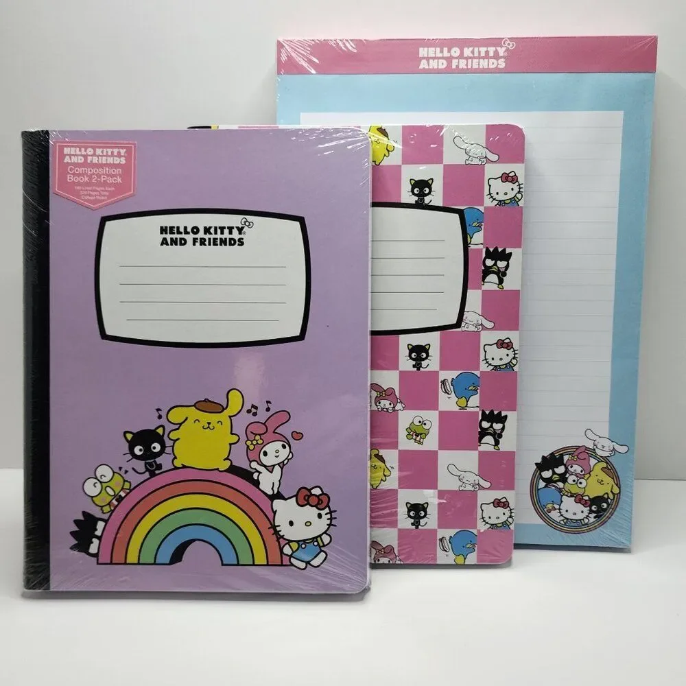 Hello Kitty Set of 4 Note pads | Note Pads Legal Pads, Composition Books | NEW